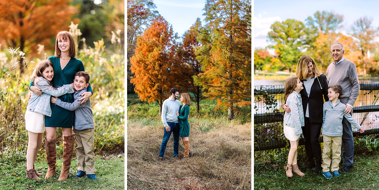 Family photos taken at Haverford College